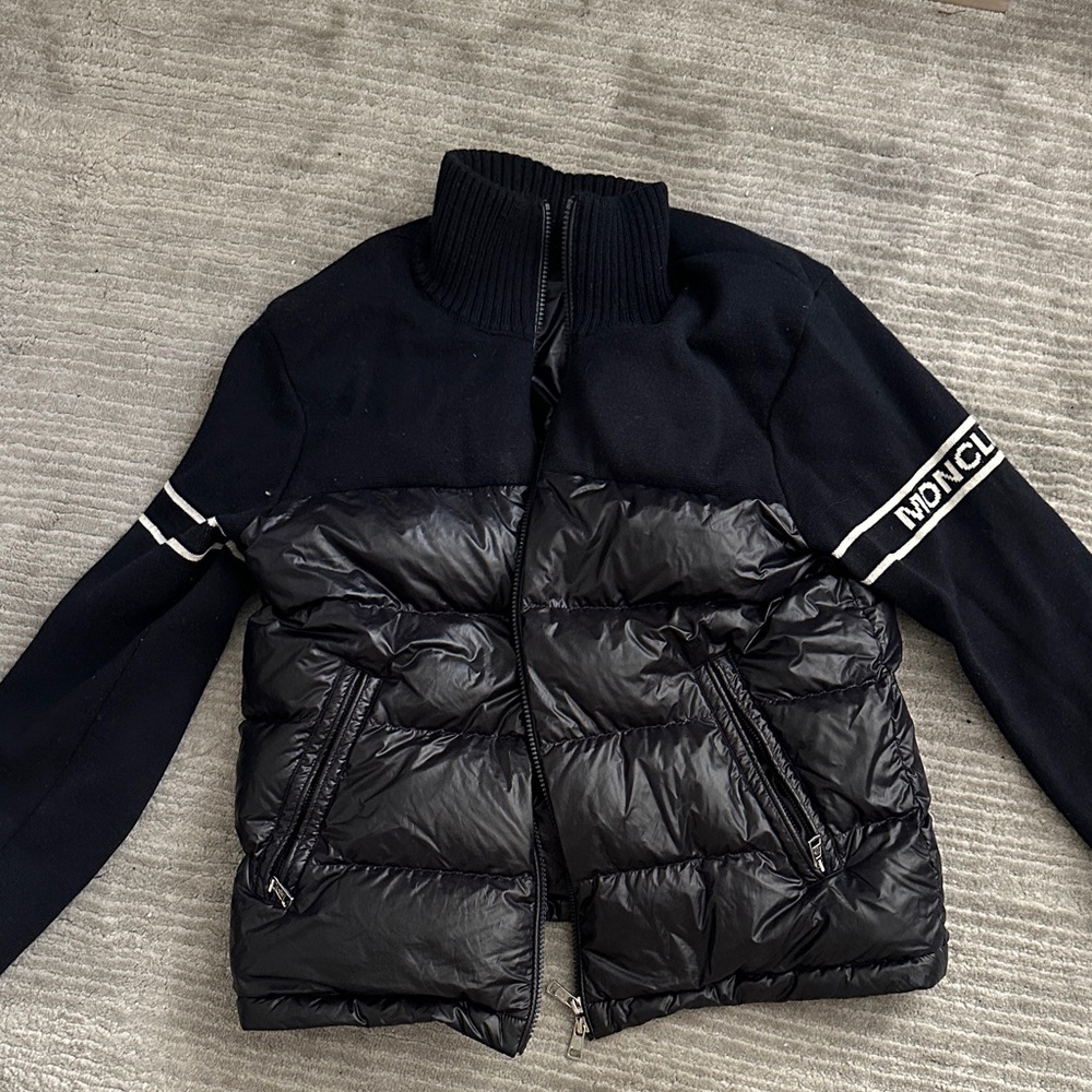 Authentic Moncler Black and Navy Puffer Jacket